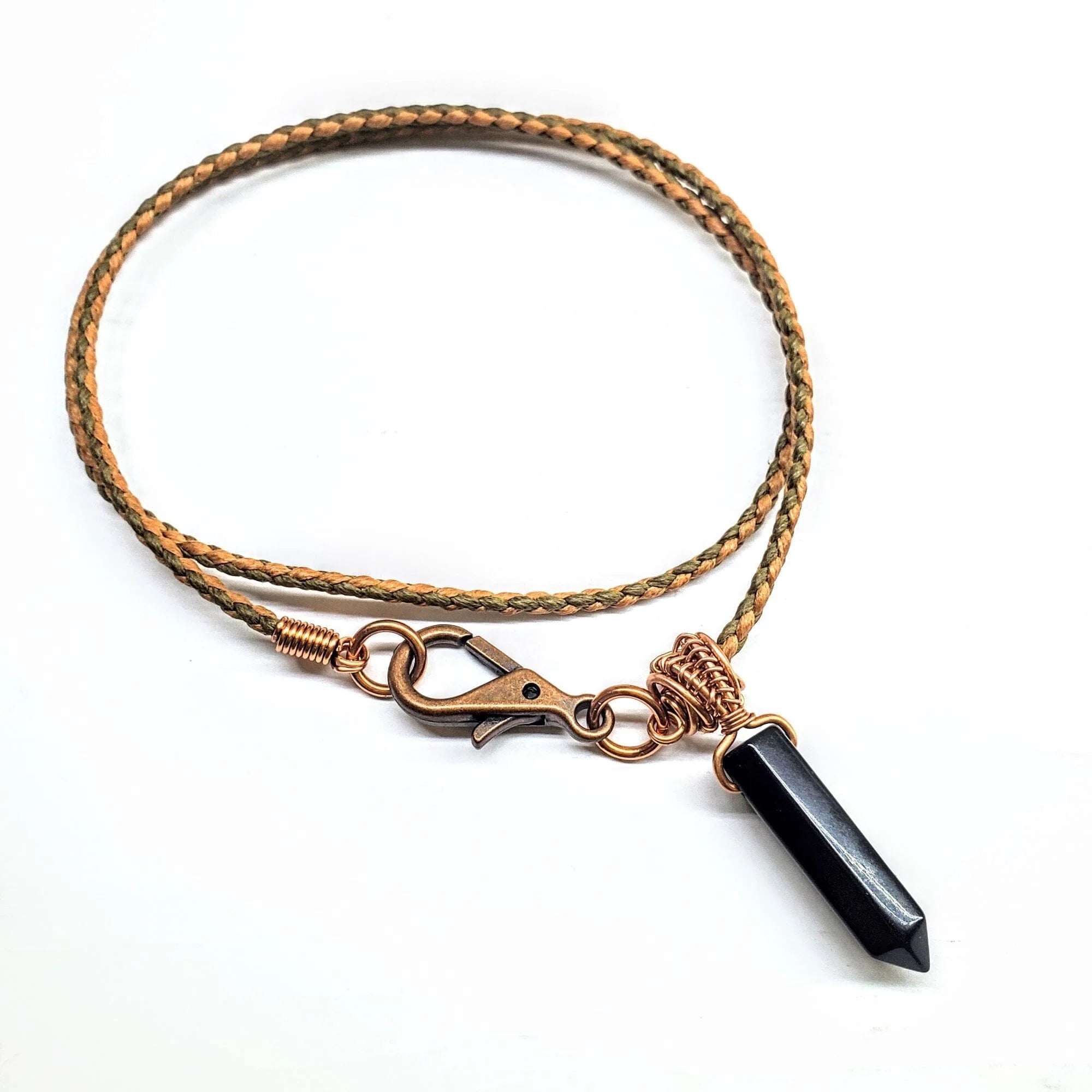 Spiritual Wellness — Vegan Wire-Wrapped Crystal Pendant