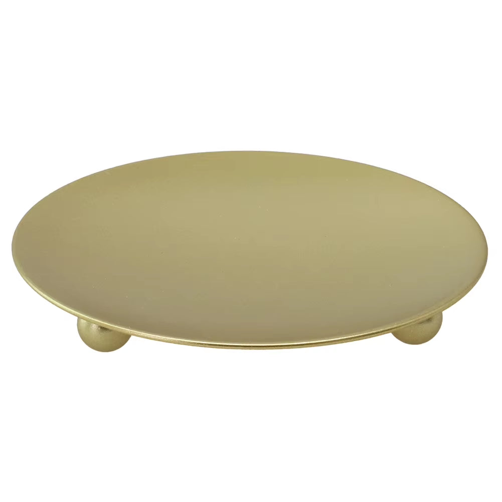 Spiritual Wellness Iron Plate Pillar Candle Holder