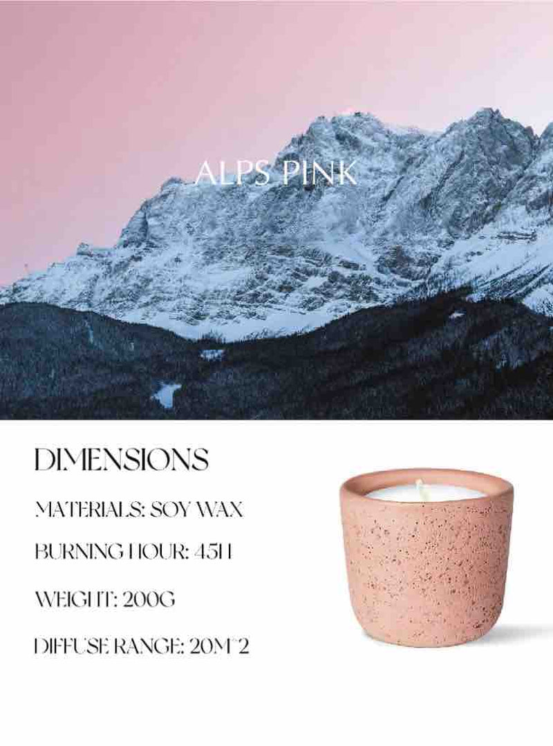 Spiritual Wellness Wood-Wick Soy Candle — Alps Pink