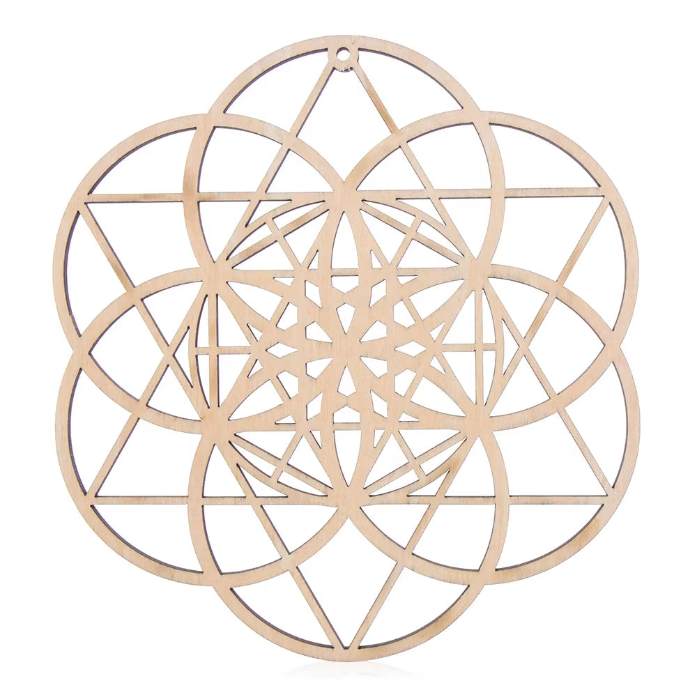 Spiritual Wellness Wooden “Flower of Life” Coasters / Wall Art