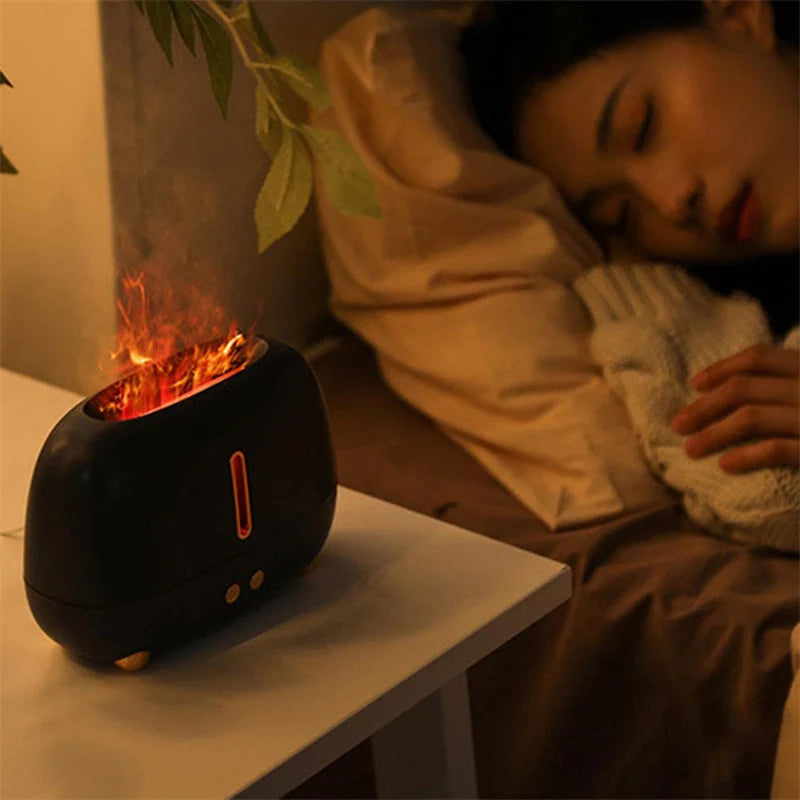 Spiritual Wellness Flame Fire Mist Effect Humidifier