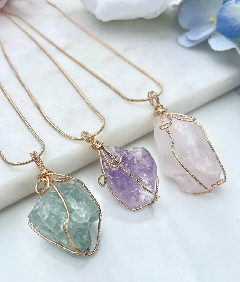 Spiritual Wellness — Chakra Stone Pendant Necklace