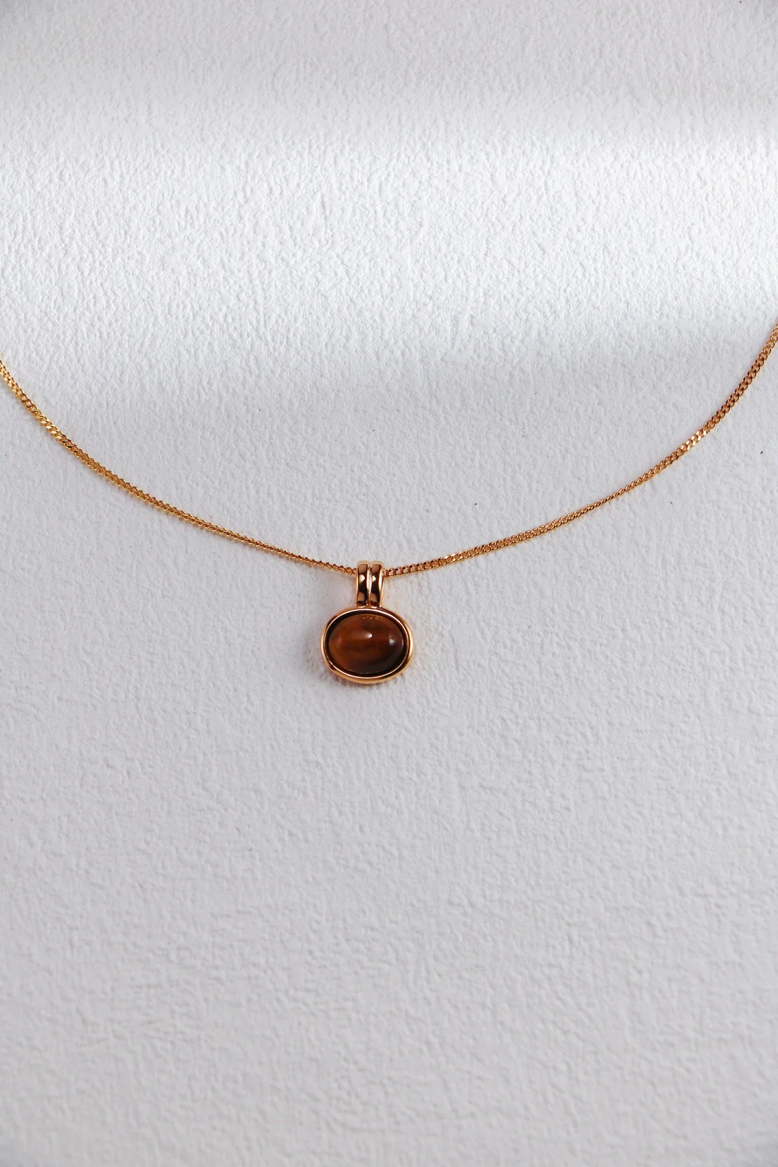 Spiritual Wellness — Natural Tiger Eye / Red Agate Necklace