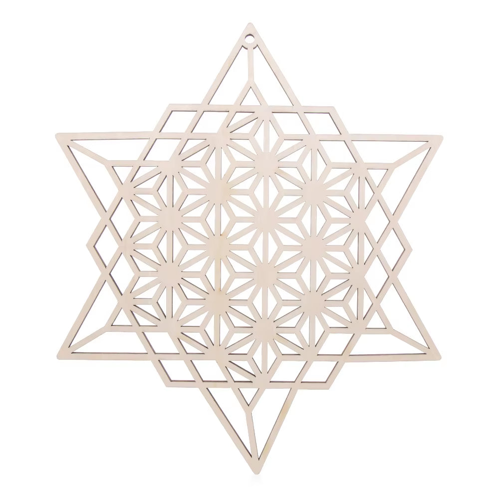 Spiritual Wellness Wooden “Flower of Life” Coasters / Wall Art
