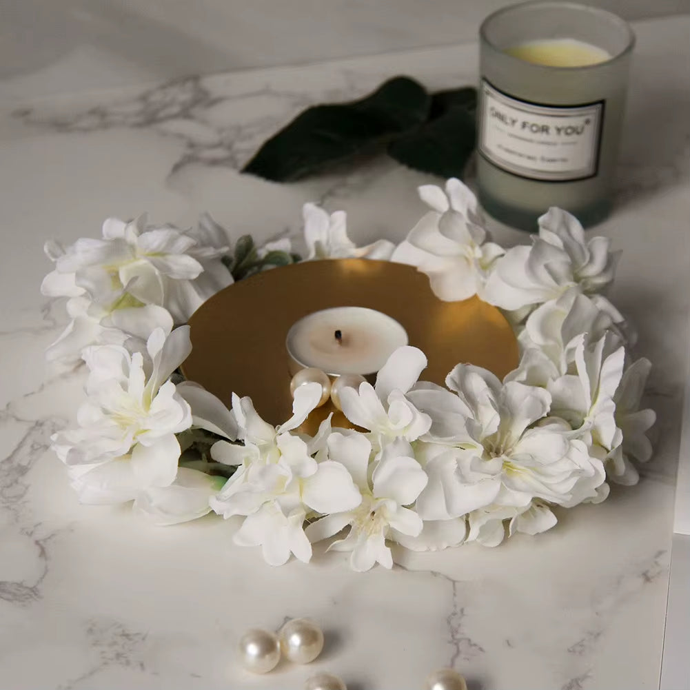 Spiritual Wellness Iron Plate Pillar Candle Holder