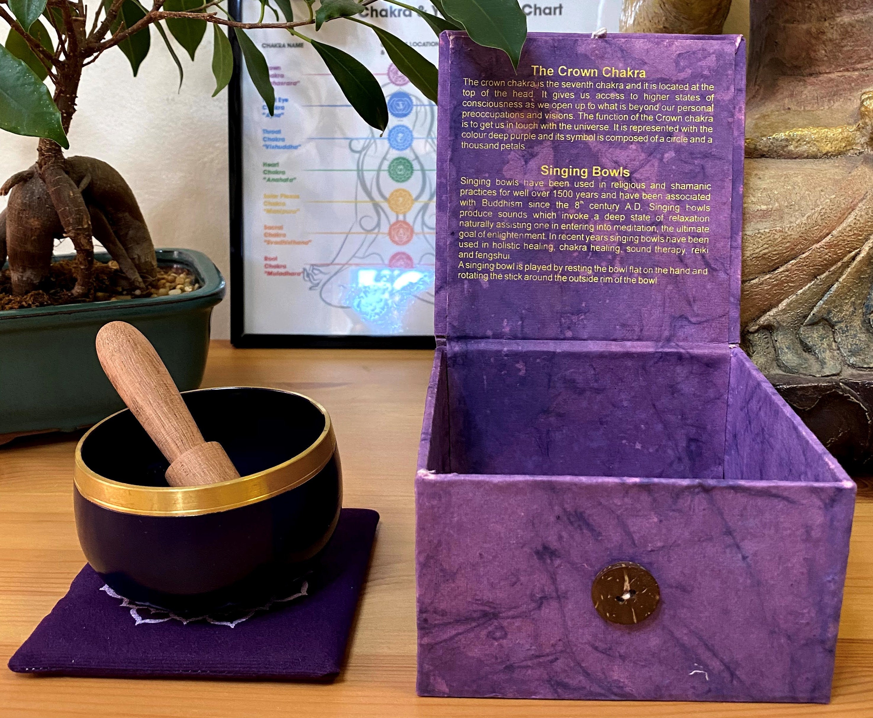 Spiritual Wellness Chakra Singing Bowls Set or Single Chakra