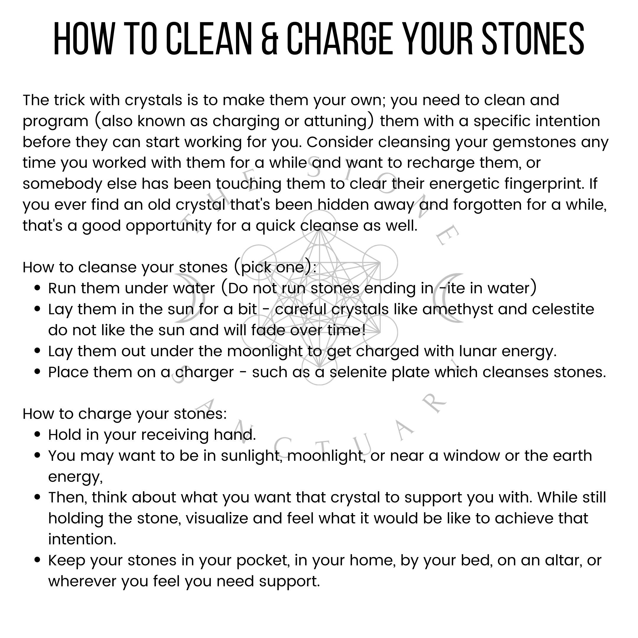 Spiritual Wellness “Crystals For My Sister”