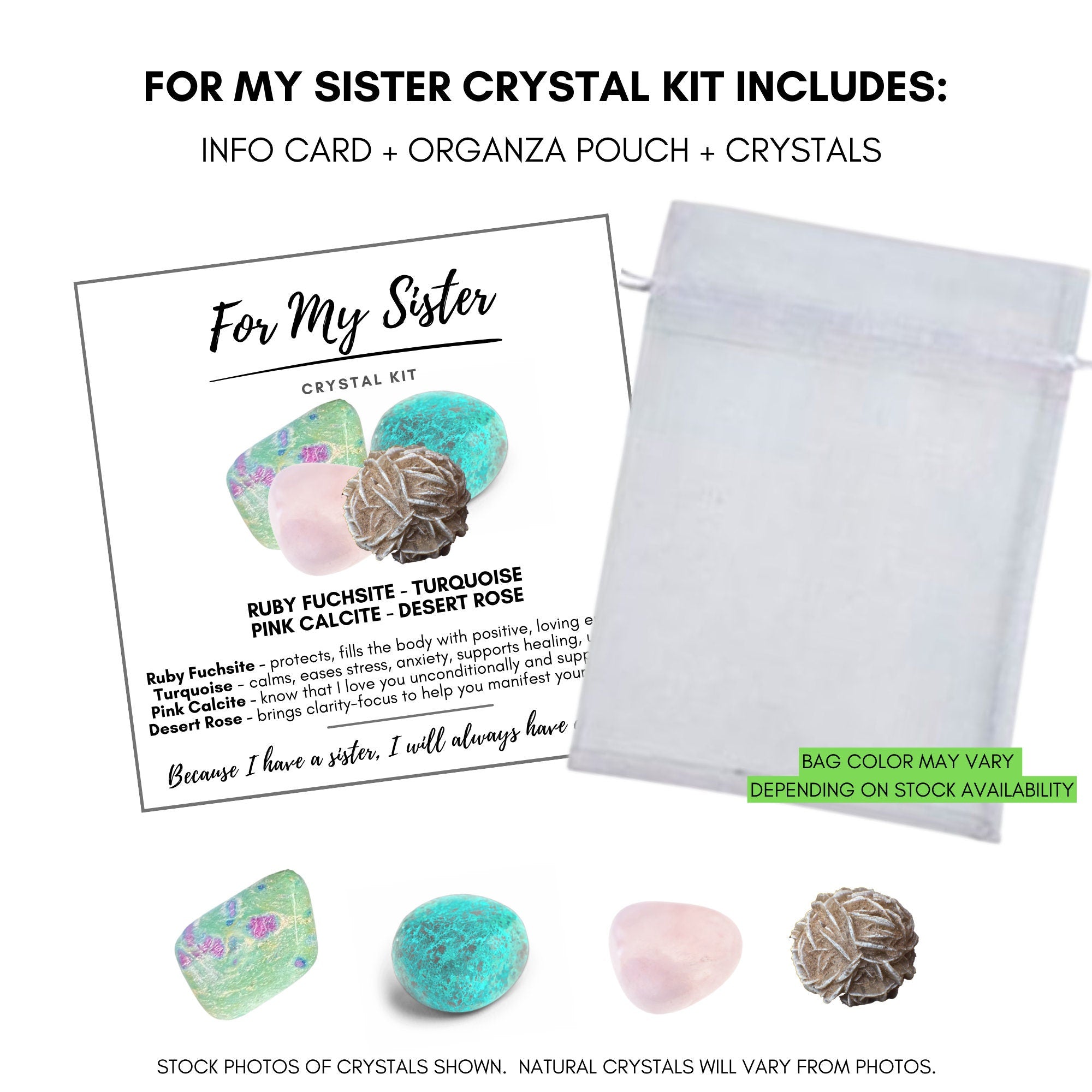 Spiritual Wellness “Crystals For My Sister”