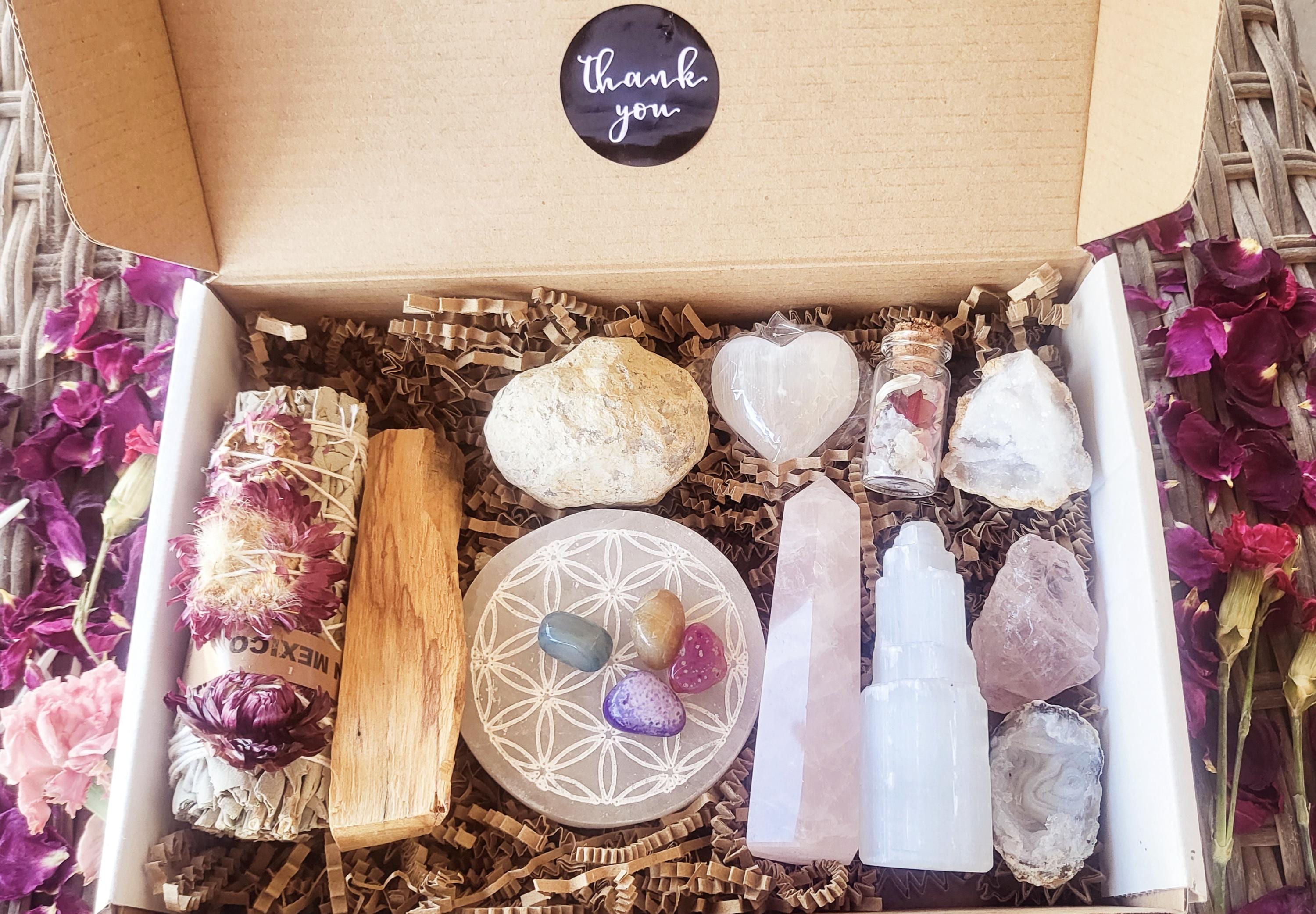 Spiritual Wellness Crystal Love Box Gift Box Sage Kit
