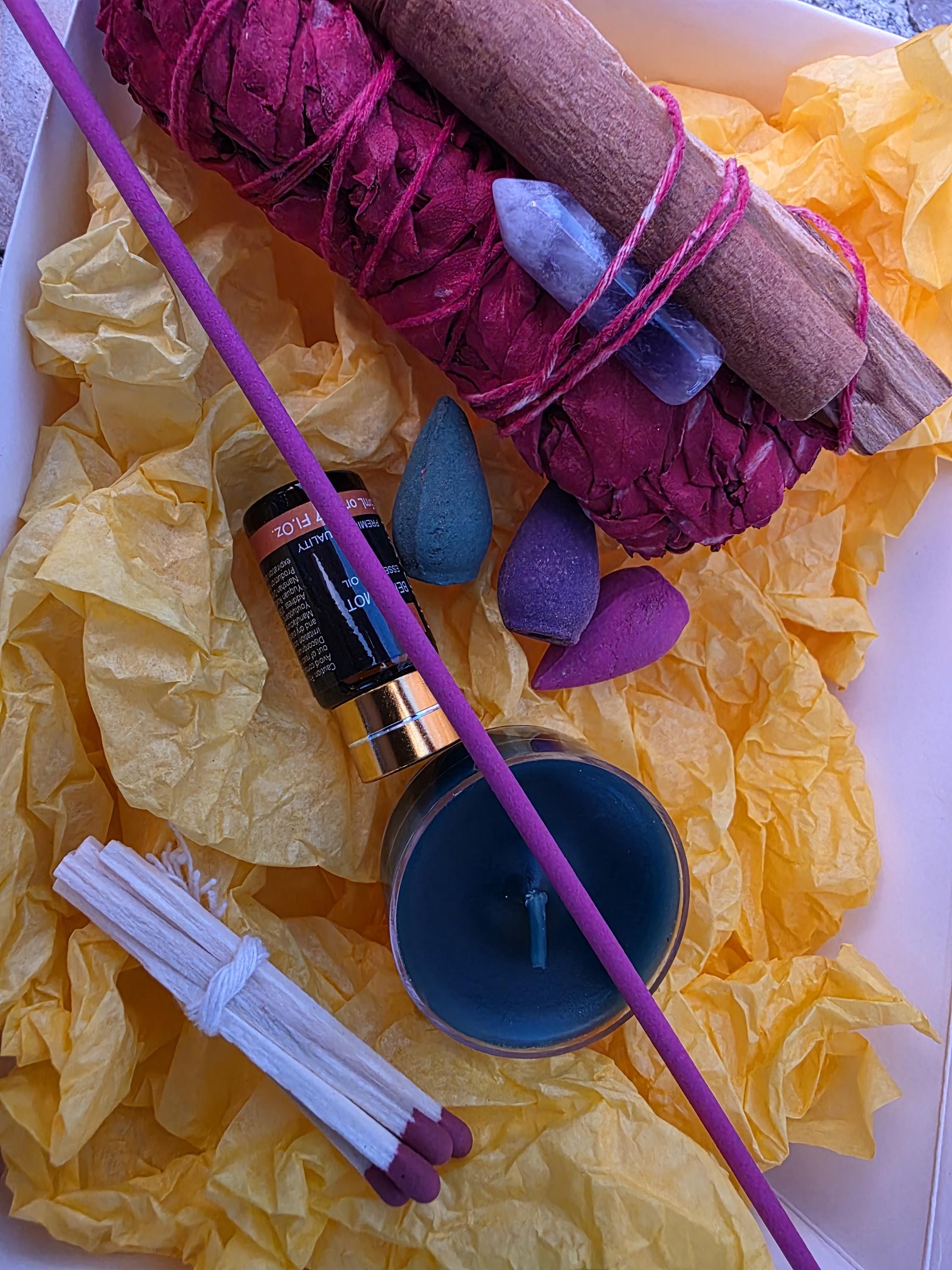 Spiritual Wellness Dragon’s Blood Sage Smudge Kit